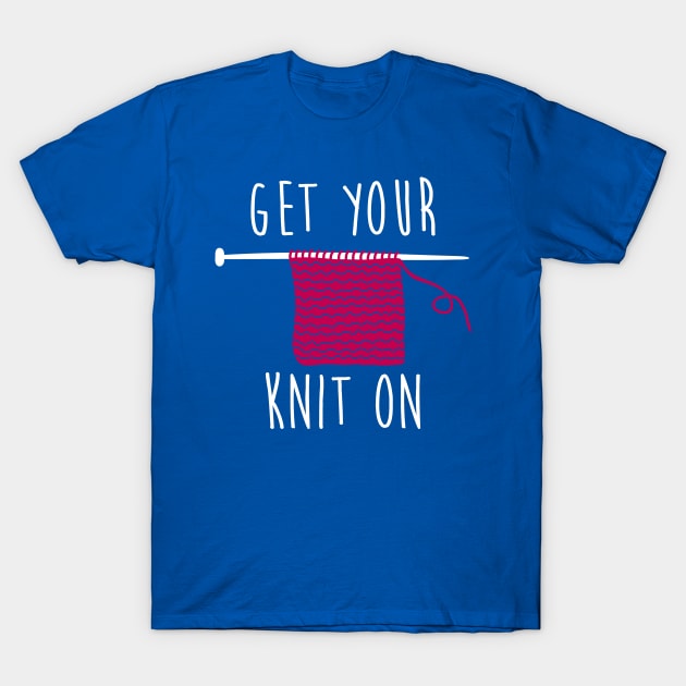 Get your knit on (white) T-Shirt by nektarinchen